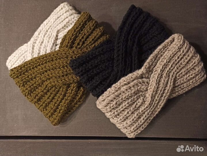 Вязаные повязки на голову