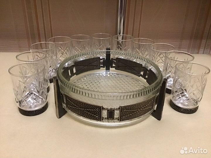 Изделия в мельхиоре,стекло,хрусталь