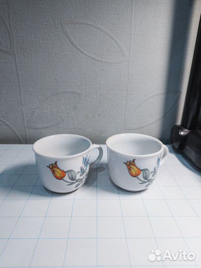 Чашки Kahle +чашки гфз (городница) +блюдца пфз