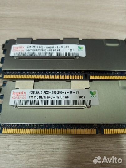 Оперативная память 8Gb DDR3 REG(2x4gb)