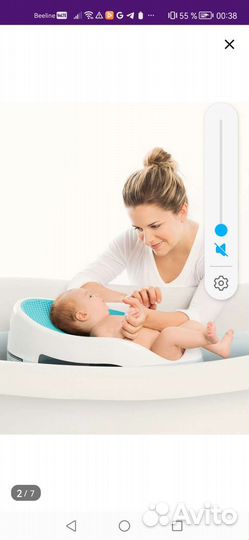 Горка лежак для купания Angel care