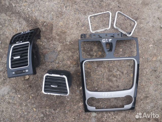 Рамка магнитолы, дефлекторы Emgrand EC7