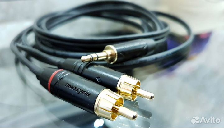 Межблочный кабель «jack mini (Stereo) - 2RCA»