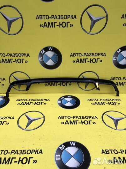 Мерседес W222 S222 AMG Юбка бампера задняя