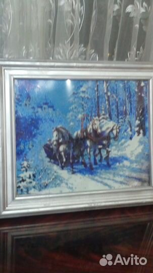 Мозаика вышивка картина