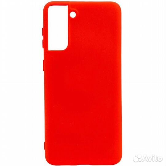 Чехол силиконовый Case для Samsung S21+ красный №4