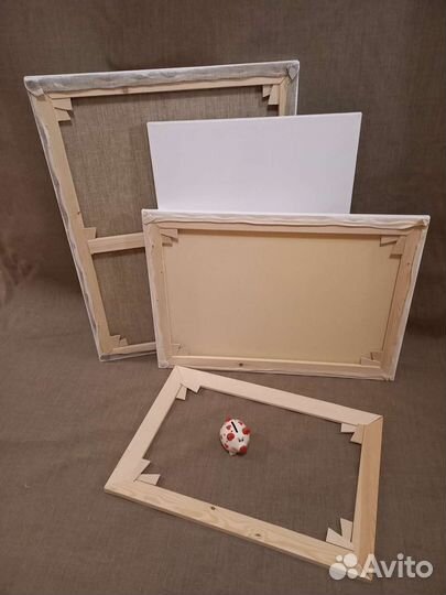 Льняные холсты на модульных подрамниках