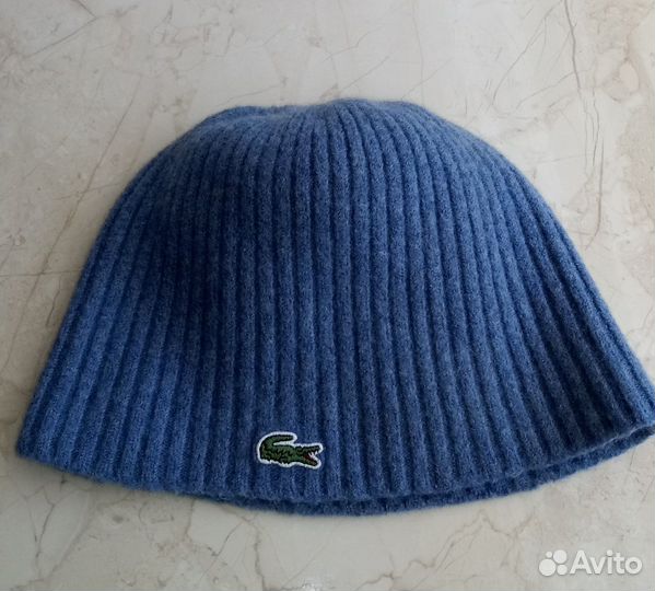 Lacoste шапка шерсть 100%