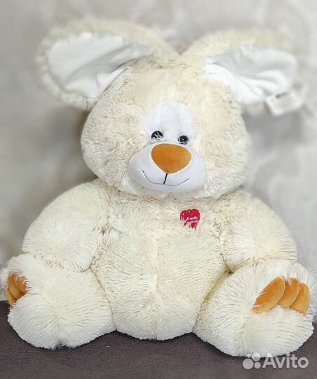 Заяц мягкий новый 60 см