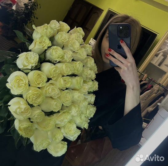 Роза белая Эквадор