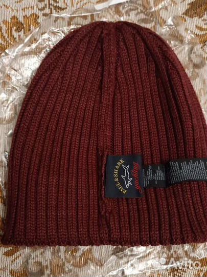 Шапка мужская бордовая