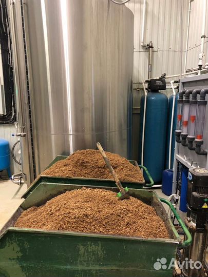 Пивная дробина в мешках