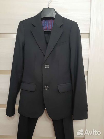 Школьный костюм для мальчика серый 134 56