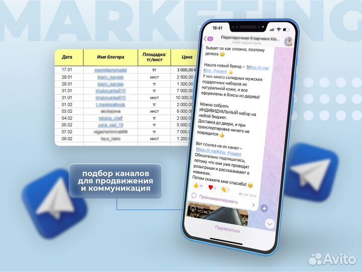 Продвижение в телеграм, реклама телеграм канала