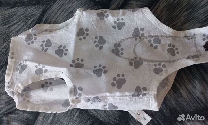 Попона-майка послеоперационная для кошек/котов, S