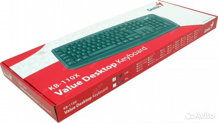 Новая клавиатура Genius KB-110X USB, Logitech K120