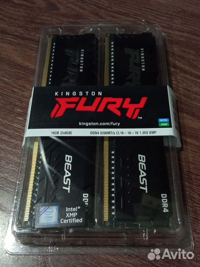 Новая оперативная память ddr4 16gb 3200 fury
