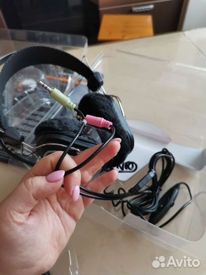 Наушники с микрофоном A4Tech HS-60 Black