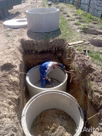 Септик из бетонных колец под ключ