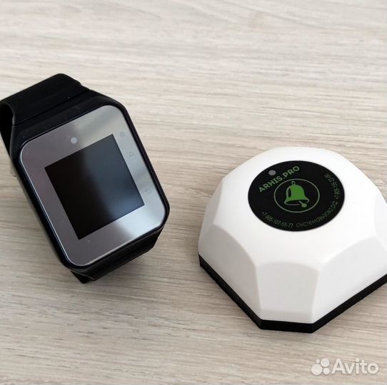 Беспроводная система/кнопка вызова официанта часы