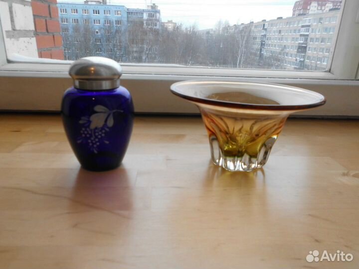 Посуда СССР, цветное стекло, хрусталь, винтаж