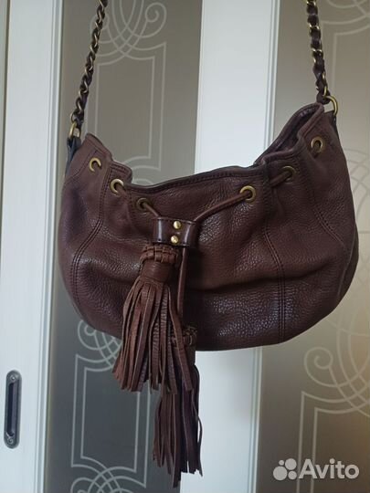 Сумка натуральная кожа Massimo dutti