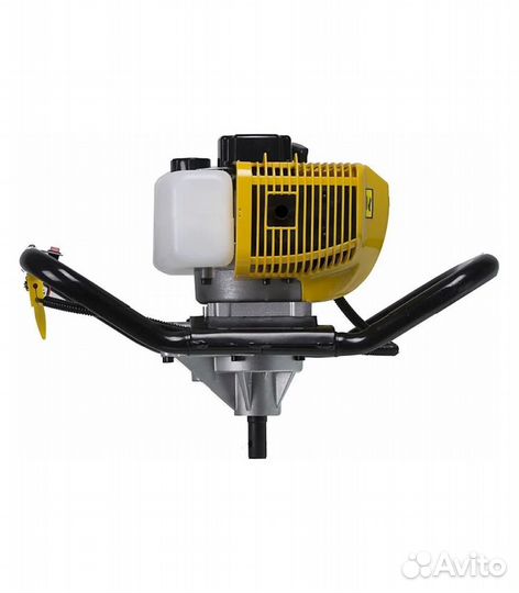 Мотобур huter GGD-300, 2000 Вт, желтый, черный