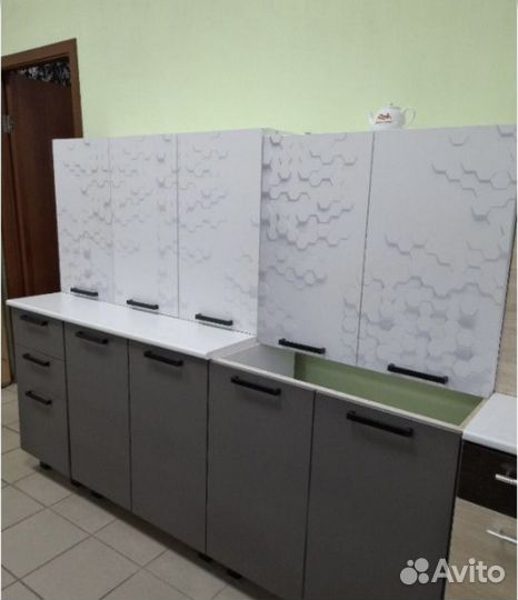 Кухонный гарнитур 2м серый (Техно)