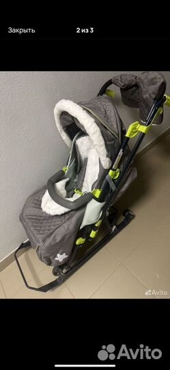 Детские санки коляска nika 7