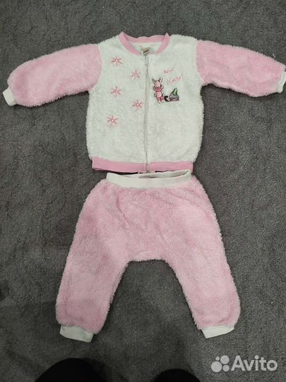 Теплый костюм на девочку