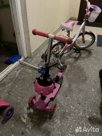 Самокат детский трехколесный бу
