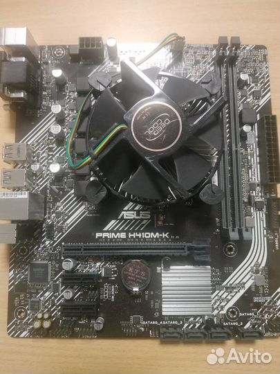 Связка Intel Pentium Gold G6400+asus prime H410M-K