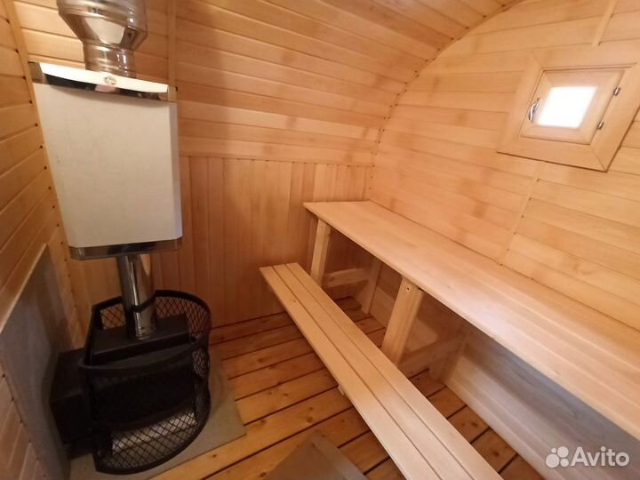 Баня бочка 4 м под ключ. Производство в Екб