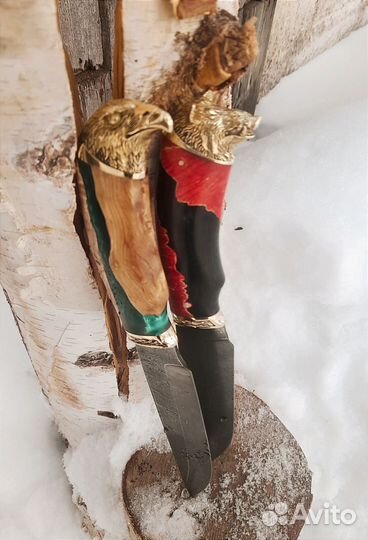 Нож Дамаск ручной работы