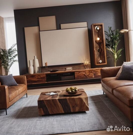 Стол из Эпоксидной смолы и дерева с завода