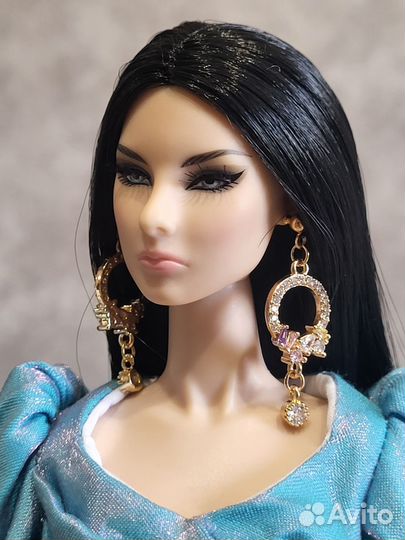 Серьги для кукол формата 1/6 integrity, barbie