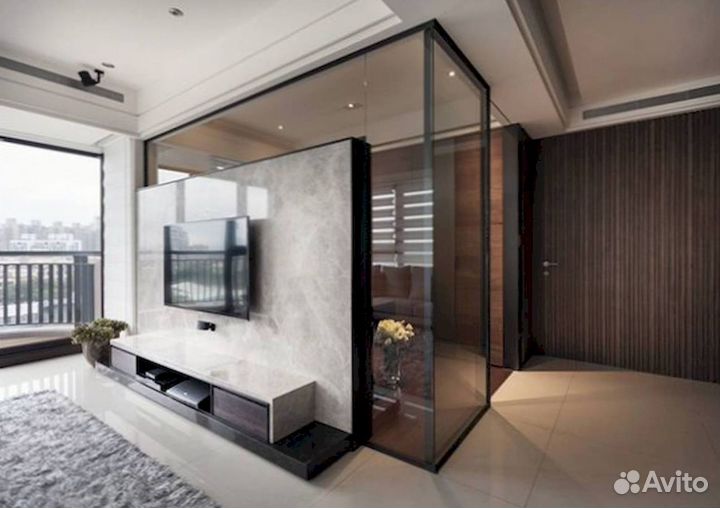 Межкомнатные перегородки стеклянные