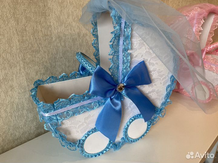 Свадебный декор Коляски на мальчика/девочку