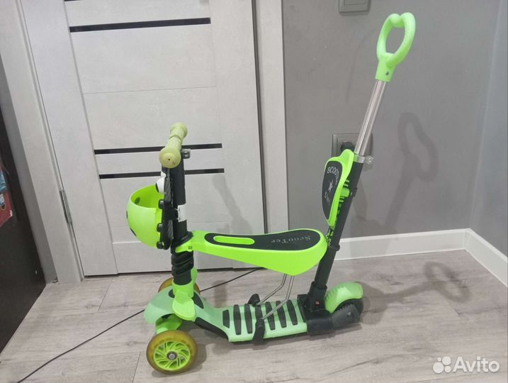 Самокат детский трехколесный бу