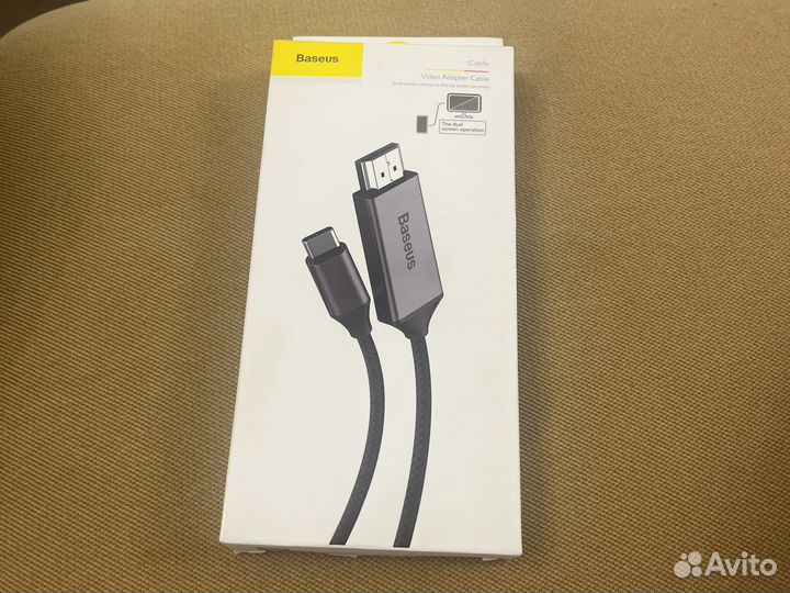 Кабель baseus type c/ hdmi 1.8м