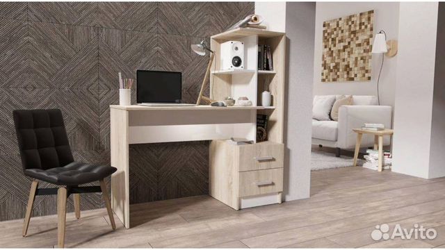 Компьютерный / Письменный Стол мкс-2 (Дуб сонома/Б