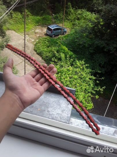 Цепь для BMX красная