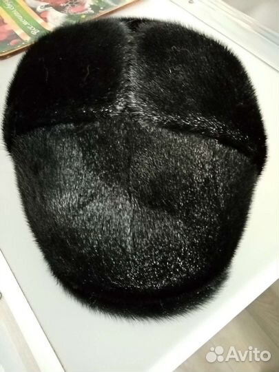 Норковая шапка мужская ушанка