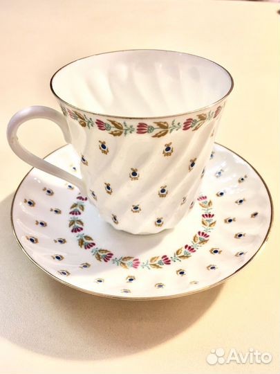 Кофейная пара лфз. Костяной нежный фарфор