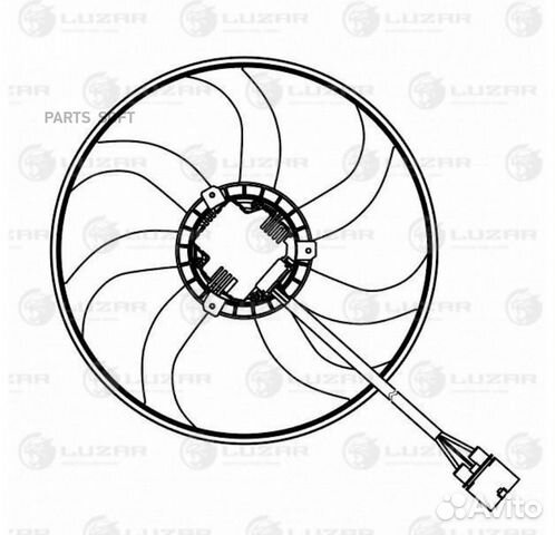 Luzar LFC1803 Э/вентилятор охл. для а/м Skoda Octa