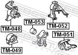 Подушка двигателя передняя MT (toyota avensis A