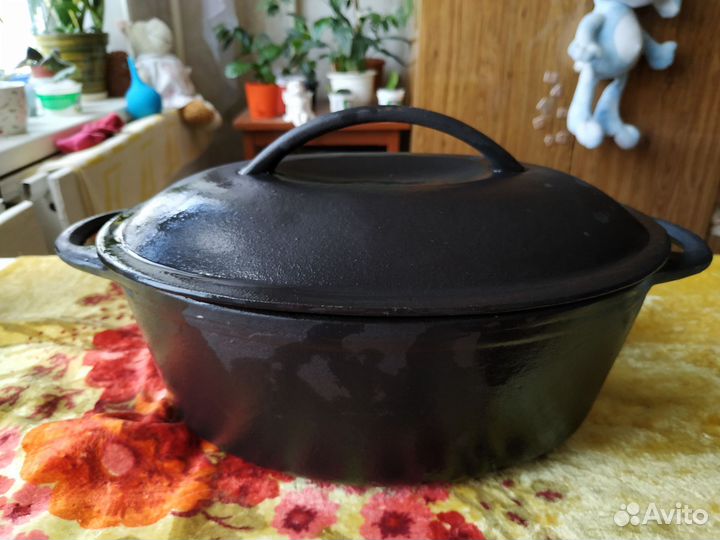 Чугунная утятница новая