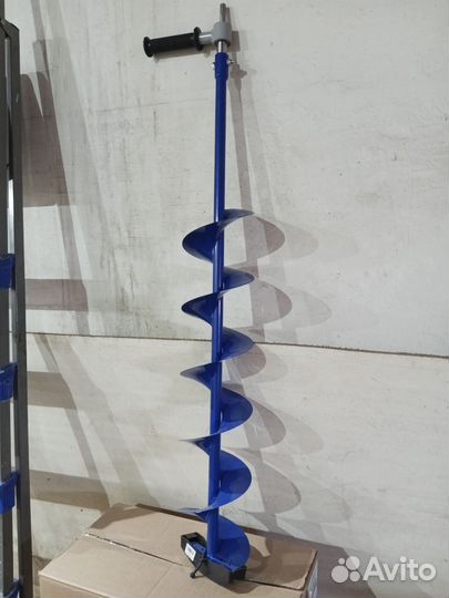 Шнек ледобур для шуруповерта с адаптером