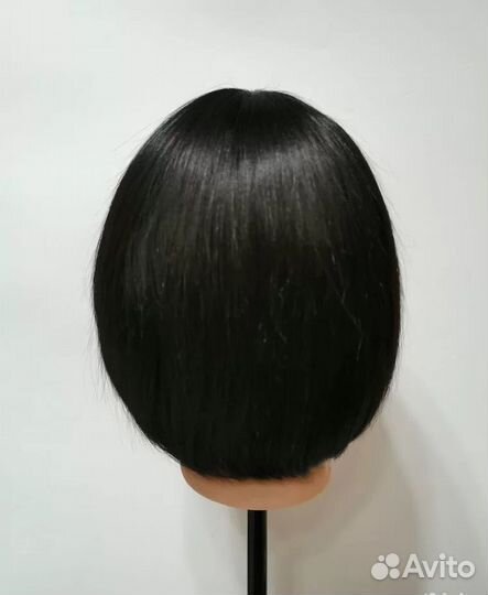 Парик из натуральных волос каре новый