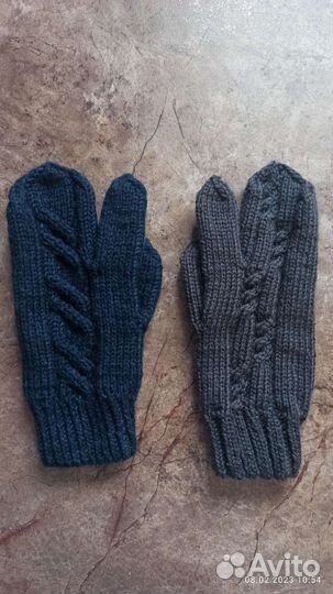 Варежки трехпалые